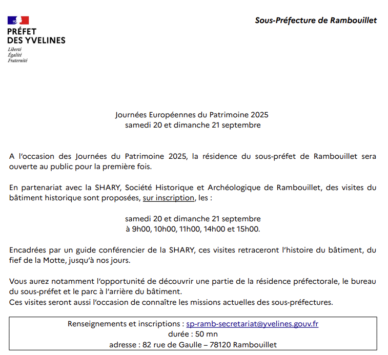 Journées Européennes du Patrimoine 2025 